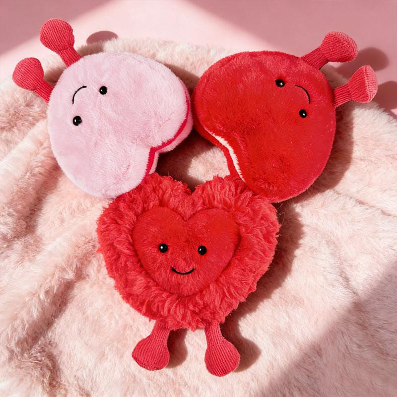 Yiran toy 1 Herz Plüschtier rot rosa 10cm - Bild 2