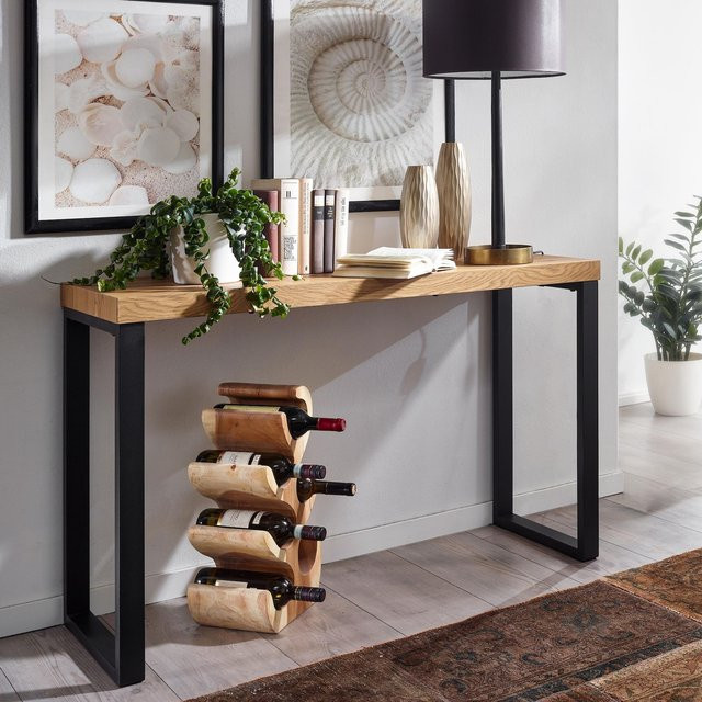 Konsolentisch FineBuy in Eiche, moderner Ablagetisch für Flur, Wohnzimmer und Esszimmer, B/T/H: 120 x 39 x 75,5 cm - Bild 1