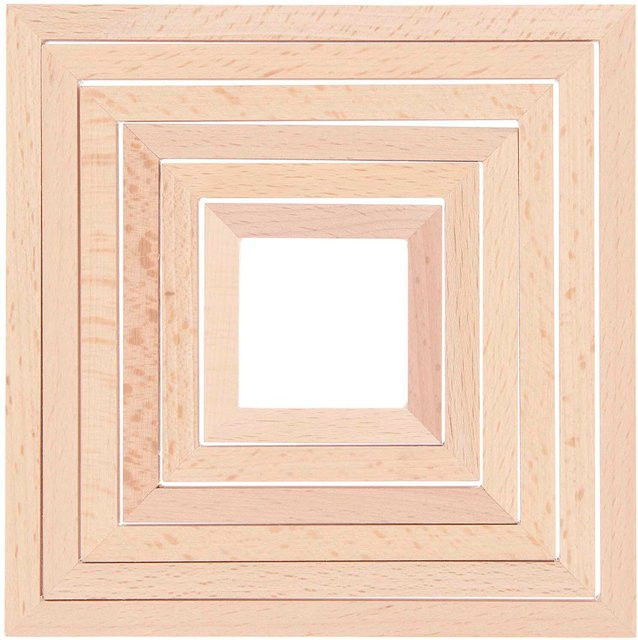 Rico Design Dekorahmen quadratisch aus Holz im Set - Bild 1