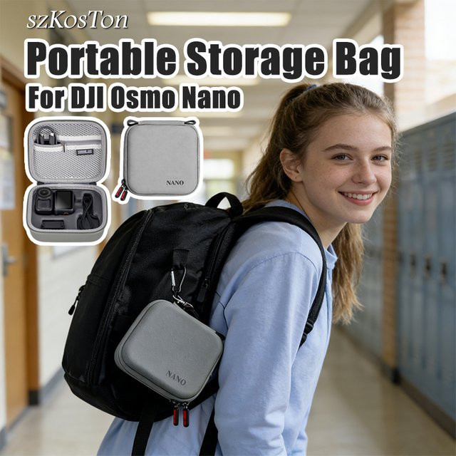 SZKOSTON Tragbare Stoßfeste Kamera Tasche für DJI OSMO NANO in Grau - Bild 1