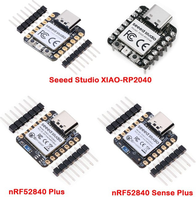 Seeed Studio XIAO RP2040 nRF52840 Raspberry Pi Entwicklungsboard-Modul mit Bluetooth in Schwarz für Arduino, MicroPython und CircuitPython - Bild 1