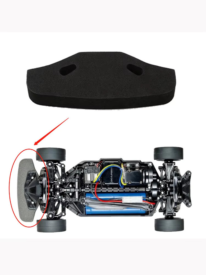 Madifier TAMIYA Sponge Foam Front Bumper Anti-collision 1/10 Zubehör - Bild 2