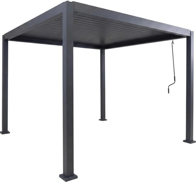MCW Pergola MCW-P65 Lamellen-Pavillon mit Aluminium-Gestell in Anthrazit B/T/H: 300 x 300 x 235 cm - Bild 2