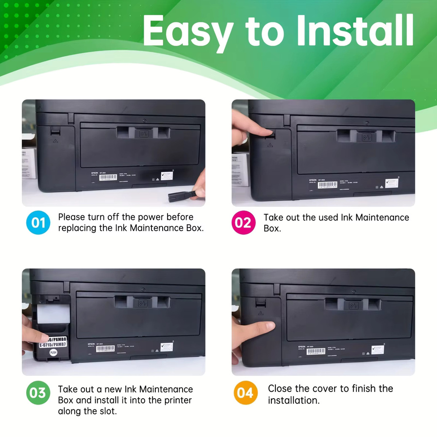 Epson Wartungsbox T6716 T6715 für WF-4720DWF WF-C5210DW WF-C529R EC-4020 WF-M5299 PX-M780F WF-C5790a - Bild 4