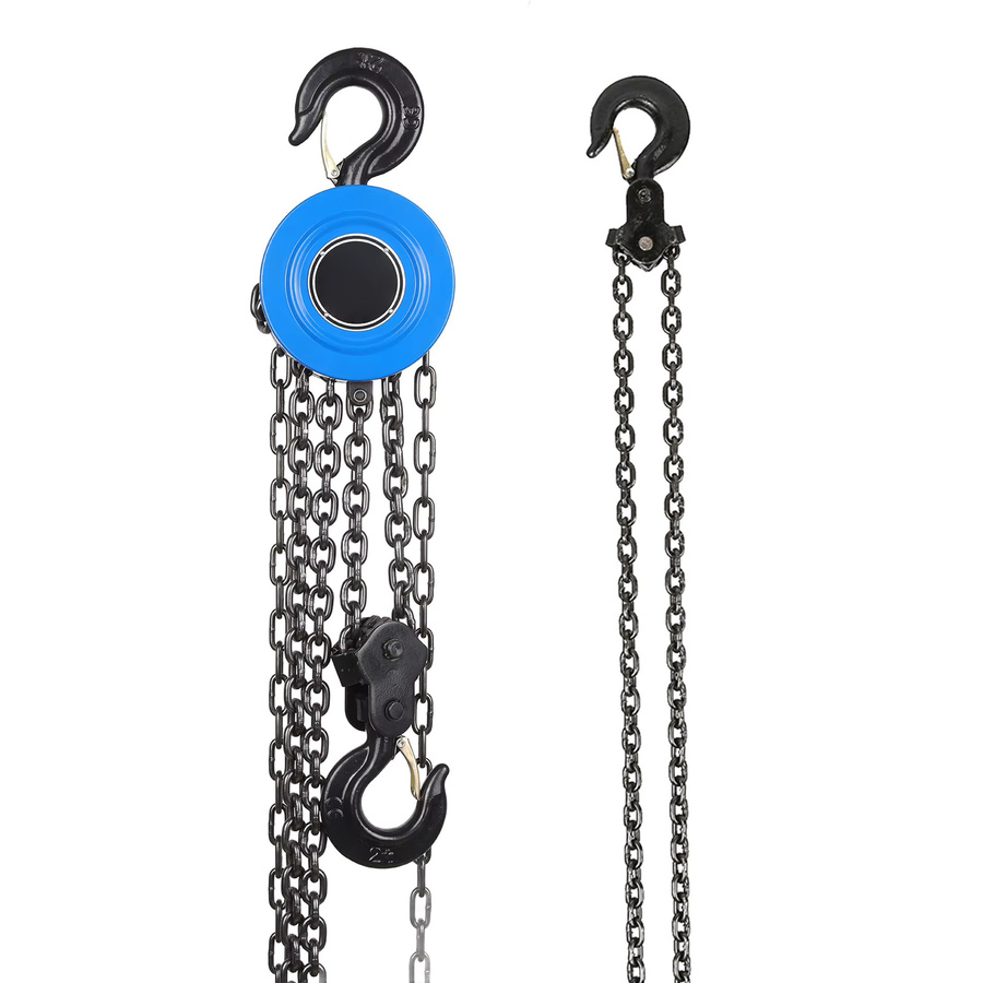Kettenzugblock 2t Kettenzug mit Haken in Blau - Bild 2