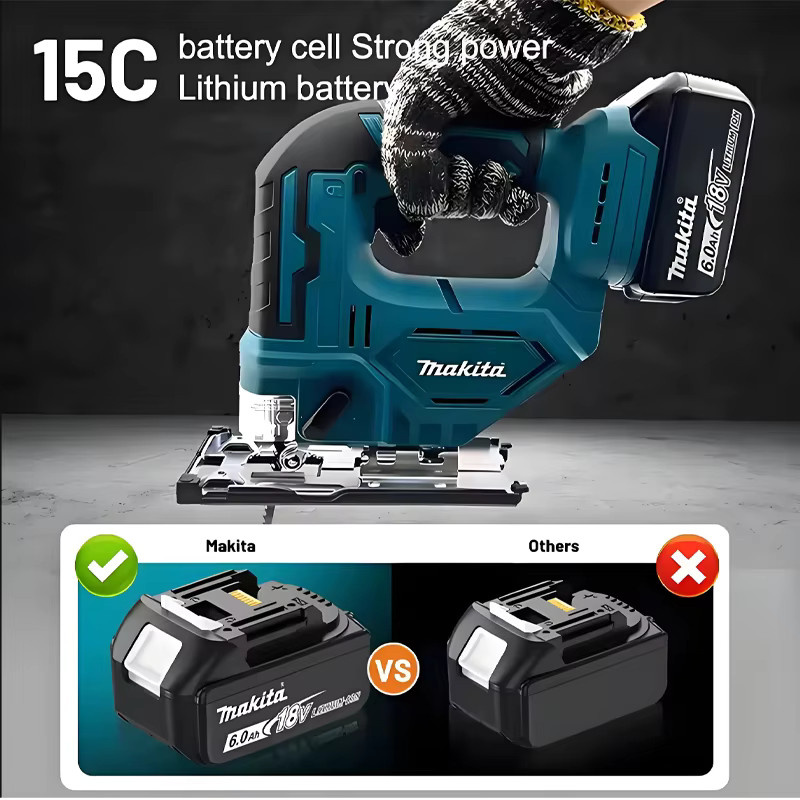 Makita 18V 6,0Ah Lithium-Ionen-Akku Ersatz in Schwarz für Elektrowerkzeuge - Bild 3