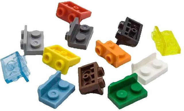 JIAJIALE Halterung 1 x 2 – 1 x 2 umgekehrter Block, 10-teiliges Set, Bunt / Mehrfarbig - Bild 1