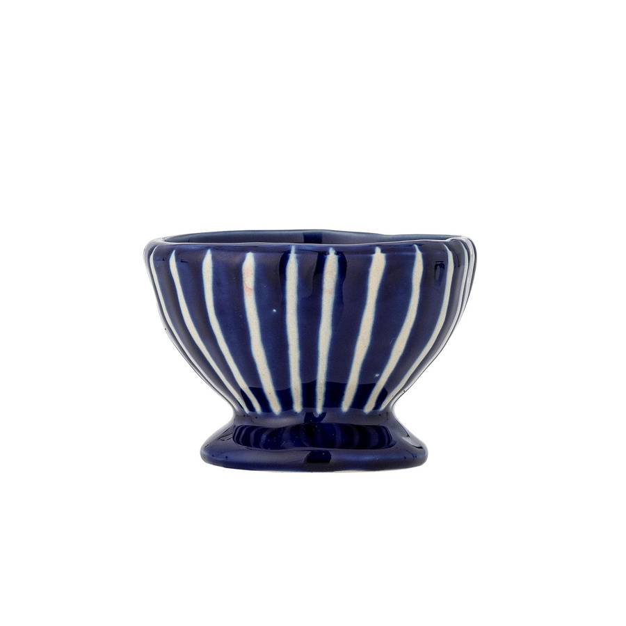 Bloomingville Schale Nini aus Steingut, blau, Durchmesser: 9 cm, Höhe: 6,5 cm - Bild 1