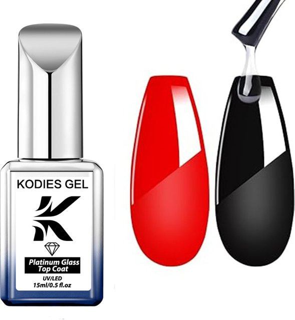 KODIES GEL Platinum Glass Super Shine Top Coat, Glänzend - Bild 1