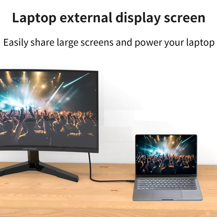 UGOURD Thunderbolt 4 USB4-Kabel Typ-C in Schwarz mit 40 Gbit/s Datenübertragung und 240 W Schnellladefunktion für Laptop und SSD - Bild 4