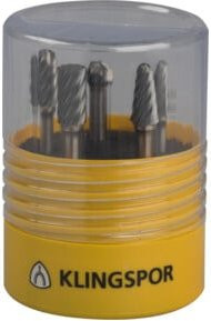 Klingspor HF100INOX Fräser Set in Silber mit Spezialverzahnung für Inox, Durchmesser: 9,6 mm, Breite: 6 mm - Bild 1