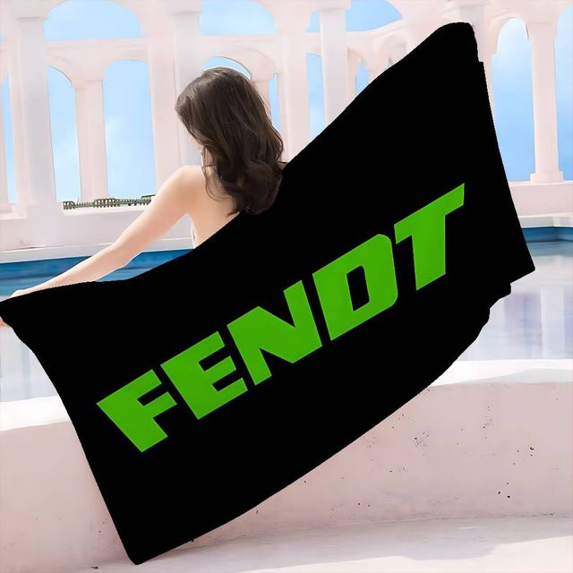 Fendt Mikrofaser Strandtuch mit Traktor-Motiv, schnelltrocknend und saugfähig, Breite: 60 cm, Höhe: 130 cm - Bild 1