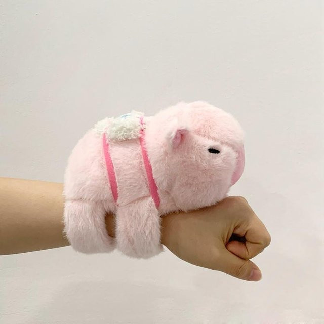 Yiran toy Capybara-Fuchs-Armband, Plüschtier, Rosa / Pink - Bild 1
