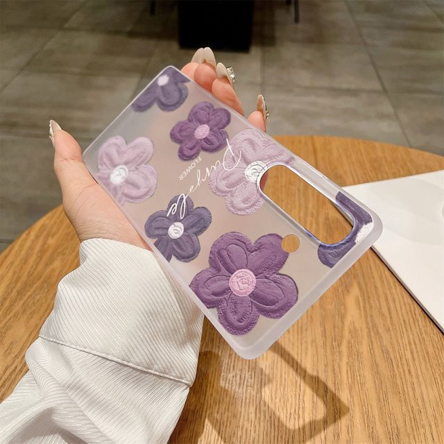 AKABEILA Matte TPU Blumen Handyhülle für Samsung Galaxy S25 Ultra S24 FE S23 A35 A34 A56 5G A55 A54 A53 A17 A16 A15 A36 A26 A07 A06 A05s Cover - Bild 1