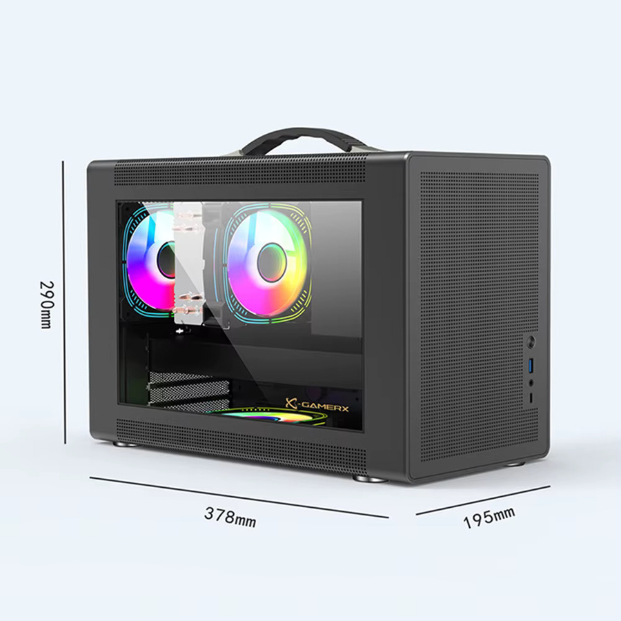 Power Train P60 Desktop Gehäuse in Weiß mit Mini-ITX/MATX-Unterstützung und USB-C-Schnittstelle - Bild 4