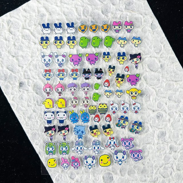 Keeppley Elektronische Haustier-Aufkleber, DIY Y2K Charms, Cartoon Klebe-Sticker - Bild 1