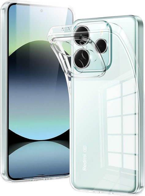 Ultradünne Silikon-Softcase Schutzhülle für Xiaomi Redmi Note 14 13 12 Pro Plus 5G, Transparent - Bild 1