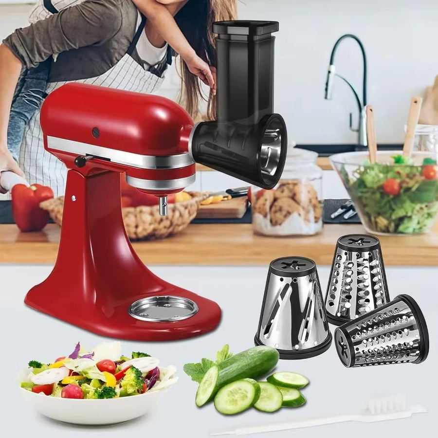 KitchenAid Standmixer Aufsatz mit 4 Klingen für Käsereibe, Gemüseschneider und Lebensmittelschneider - Bild 4