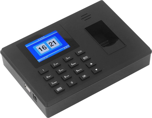 Sonoff Fingerabdruck-Anwesenheitsmaschine mit Passwortfunktion in Schwarz für Büros, Fabriken und Hotels - Bild 1