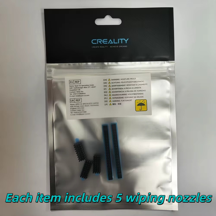 Creality Mehrfarbiges Düsenreinigungsset für K1 Serie, 5 Reinigungsdüsen für K1, K1C, K1 SE und K1 Max - Bild 2