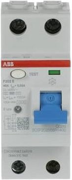 ABB FI-Schutzschalter F202B-40/0,03 RCD 40A 230V in Weiß - Bild 1
