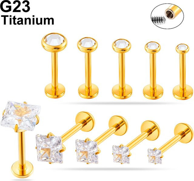 mling Ohrstecker Titan, Bicolor, Zirkonia - Bild 1