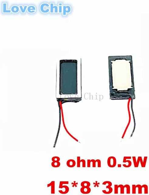 10 Stück 1508 Lautsprecher 8 Ohm 0,5 W 1 W Aluminiumfolie Quadratische Magnetlautsprecher Schwarz B: 15 mm, H: 8 mm für Smartwatch und Laptop - Bild 1