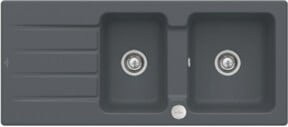 Villeroy & Boch Spüle Architectura in Grau mit Ablaufgarnitur, Exzenter und CeramicPlus Beschichtung, Breite: 80 cm - Bild 1