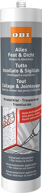 OBI Alles Fest & Dicht Silikon in Transparent, 300 g - Bild 1