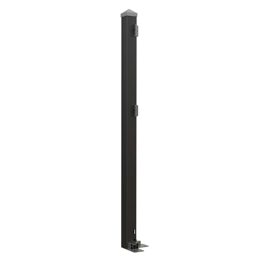 Hepa Solar Eckpfosten für PV-Zaun aus Aluminium in Schwarz - Bild 2