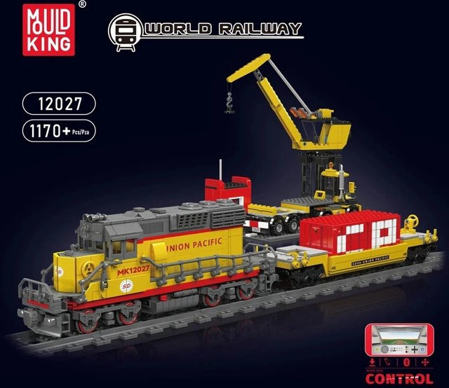XMWL Technischer RC EMD SD40-2 Diesellokomotiven-Bausatz, ferngesteuerter Zug, Bausteine - Bild 1