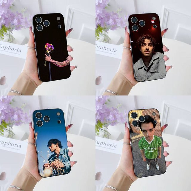 Sänger J-Joe Jonas Handyhülle aus weichem Silikon für iPhone 11 bis iPhone 17 Pro Max Plus Air Mini in Schwarz - Bild 1