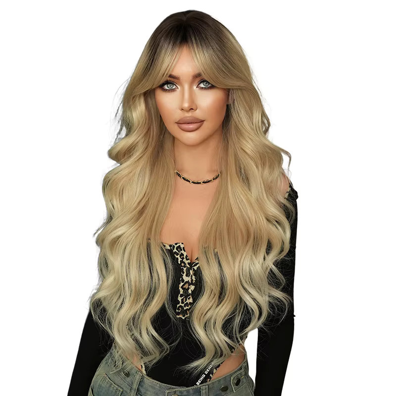 7JHH WIGS Perücke, Lange Wasserwellen, Blond, Damen - Bild 6