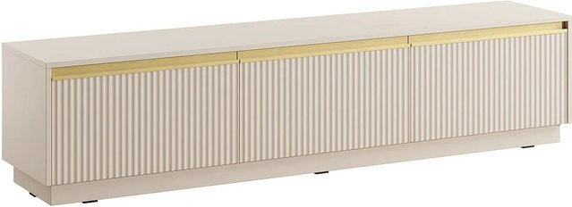Posinia TV-Hängeschrank von Pascal MORABITO in Beige und Gold, Breite: 181,5 cm - Bild 1
