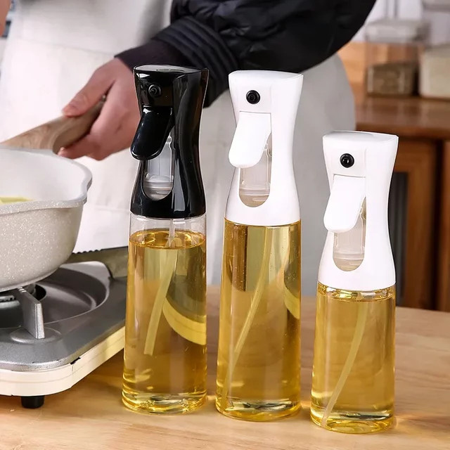 Öl Spray Flasche aus Glas mit Press-Mechanismus für Küche und Grill, ideal für Öl, Essig oder Sojasauce - Bild 1
