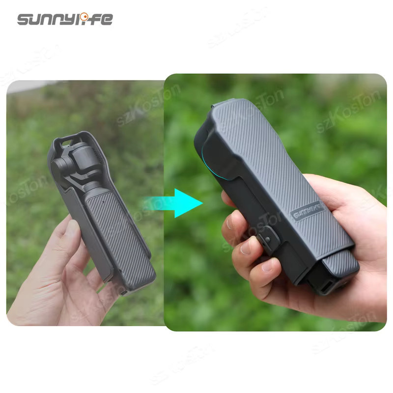 DJI Osmo Pocket 3 Schutzhülle in Schwarz mit Anti-Fall-Flip-Cover und Schnellverschluss - Bild 4