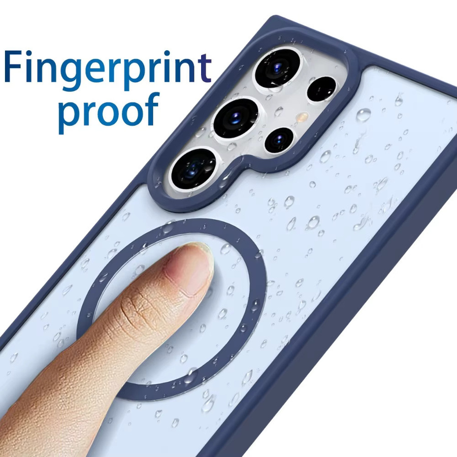 Transparente matte Magnet-Schutzhülle für Samsung Galaxy S26 S25 S24 S23 S22 S21 Ultra Plus in Weiß - Bild 3