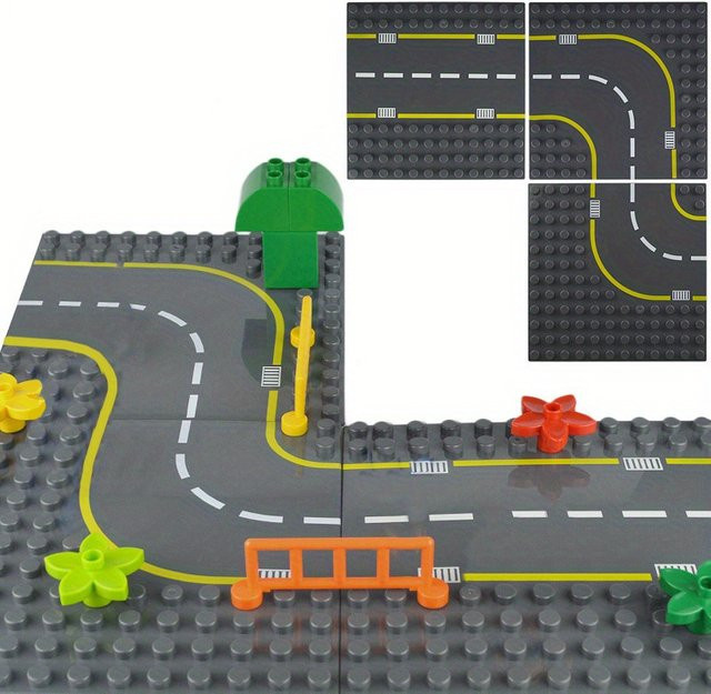 Dot City Road Street Grundplatte, Bausteine Ziegel Grundplatte, Kunststoff - Bild 1