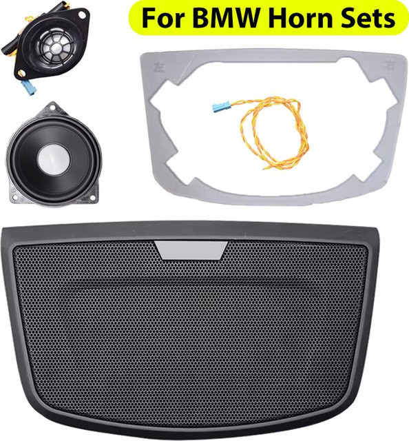 DWVVSL Lautsprecherabdeckungs-Kit für BMW F30 F31 F32 F34 3er und 4er Serie in Schwarz - Bild 1