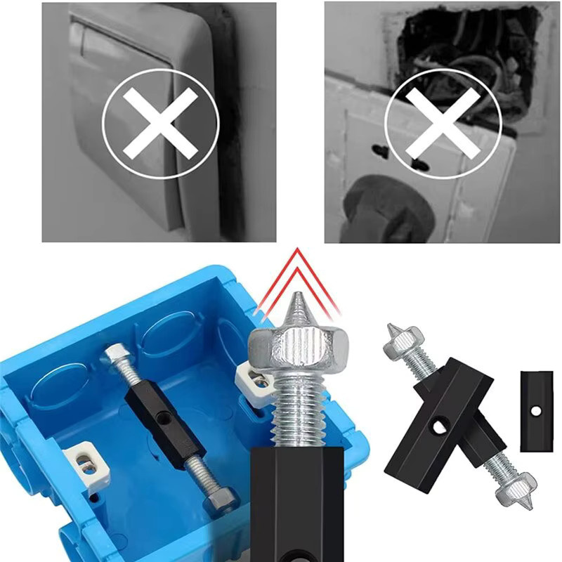 10 Stück Kassetten Schrauben und Stützstangen für Elektrogehäuse-Reparaturen und Wandhalterungen - Bild 3