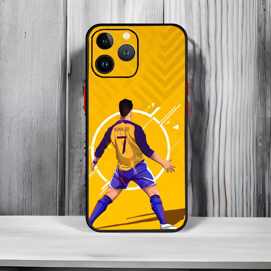 R-RRONALDO Handyhülle Schwarz Matt für iPhone 17 16 15 14 13 Pro Max - Bild 3
