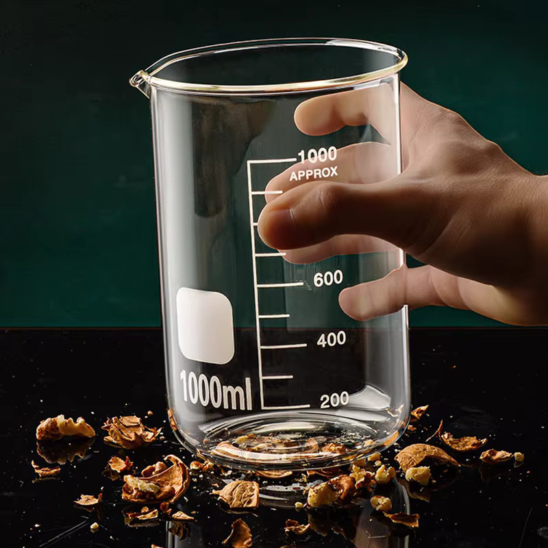 YWDL Hitzebeständiger Messbecher aus Borosilikatglas in Transparent, 50 ml - Bild 2