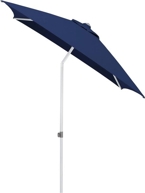 Kettler Marktschirm EASY PUSH mit UPF 50+ und PU-Beschichtung, Blau/Silber, B/T/H: 200 x 200 x 250 cm - Bild 1