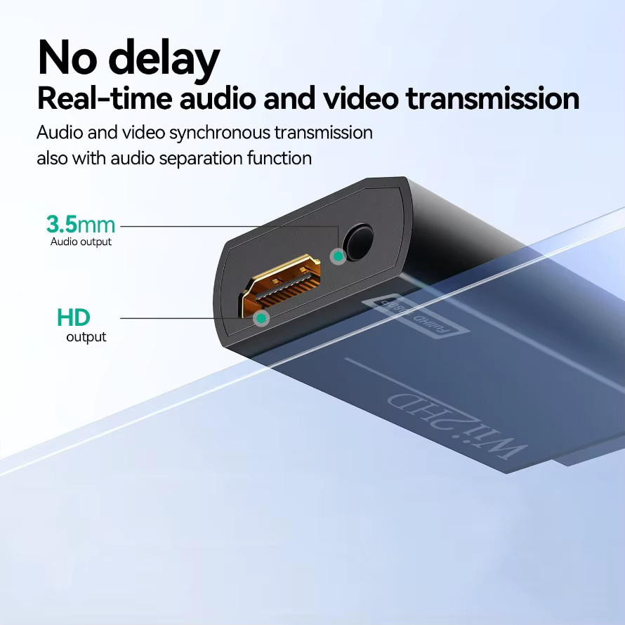MnnWuu Wii-zu-HDMI Konverter mit HD-Kabel für 1080p Full HD in Schwarz - Bild 4