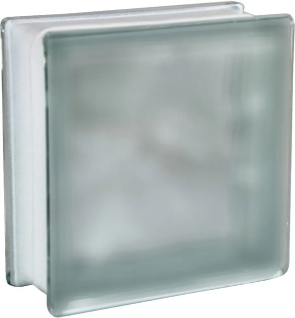 Fuchs Design Glasbaustein Wolke Weiß Satiniert B/H/T: 19 x 19 x 8 cm - Bild 1