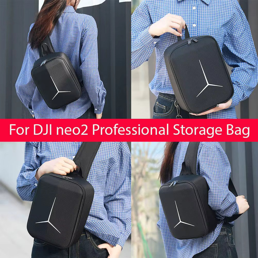 DJI NEO2 Tragbare Aufbewahrungstasche als Rucksack, Messenger oder Brusttasche in Schwarz - Bild 4
