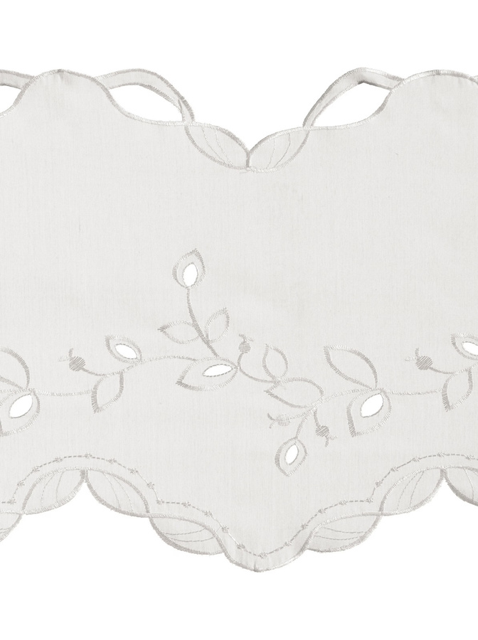 Heine Home Querbehang semi-transparent in Weiß aus 100% Polyester mit Rod Pocket - Bild 1