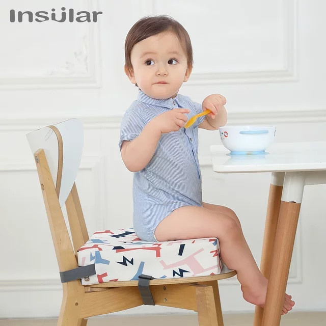 INSULAR Kinder-Sitzerhöhung als verstellbares und abnehmbares Baby-Hochstuhl-Kissen in Multicolour - Bild 1