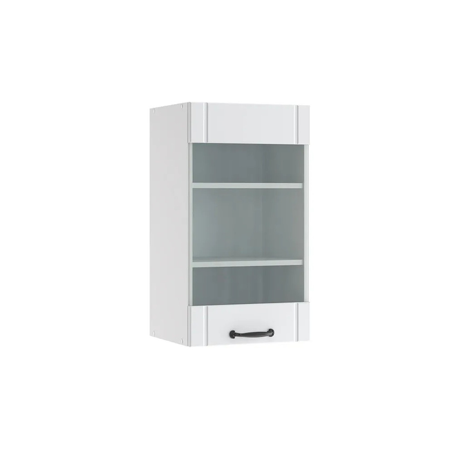 Vicco Hängeglasschrank Fame Line Küchenschrank in Weiß im Landhausstil mit Glastüren und Soft-Close-Funktion, Breite: 40 cm - Bild 3