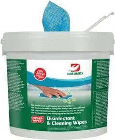 Dreumex Desinfektionstücher in der Box, lebensmittelgeeignet, Blau, 700 Stück - Bild 1